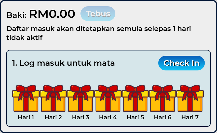 Mulia668 - Daily Checkin Panel - mulia668a